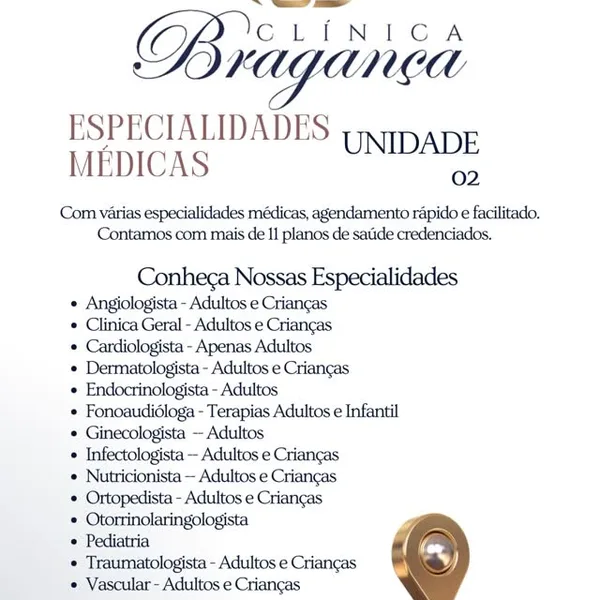Publicação da Clínica Bragança no Instagram